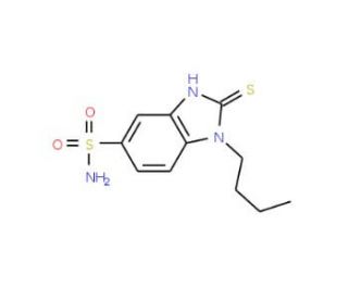 1-Butyl-2-mercapto-1H-benzoimidazole-5-sulfonic acid amide - chemical structure image