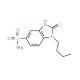 1-Butyl-2-mercapto-1H-benzoimidazole-5-sulfonic acid amide - chemical structure image