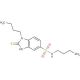 1-Butyl-2-mercapto-1H-benzoimidazole-5-sulfonic acid butylamide - chemical structure image