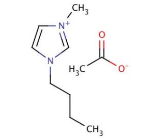 1-Butyl-3-methylimidazolium acetate (CAS 284049-75-8) - chemical structure image