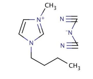 1-Butyl-3-methylimidazolium dicyanamide (CAS 448245-52-1) - chemical structure image