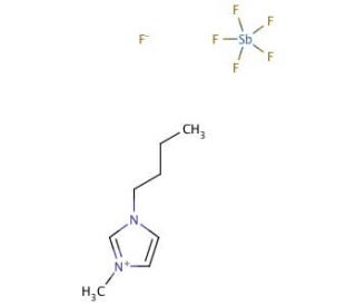 1-Butyl-3-methylimidazolium hexafluoroantimonate (CAS 174645-81-9) - chemical structure image