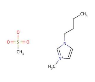 1-Butyl-3-methylimidazolium methanesulfonate (CAS 342789-81-5) - chemical structure image