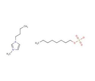 1-Butyl-3-methylimidazolium octyl sulfate (CAS 445473-58-5) - chemical structure image