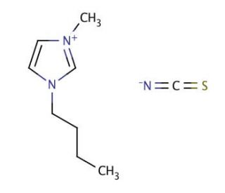 1-Butyl-3-methylimidazolium thiocyanate (CAS 344790-87-0) - chemical structure image