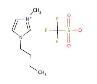 1-Butyl-3-methylimidazolium trifluoromethanesulfonate (CAS 174899-66-2) - chemical structure image