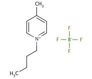 1-Butyl-4-methylpyridinium tetrafluoroborate (CAS 343952-33-0) - chemical structure image