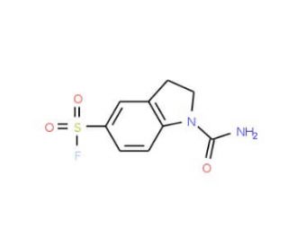 1-carbamoyl-2,3-dihydro-1H-indole-5-sulfonyl fluoride - chemical structure image