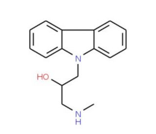 1-Carbazol-9-yl-3-methylamino-propan-2-ol - chemical structure image