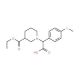1-[Carboxy-(4-methylsulfanyl-phenyl)-methyl]-piperidine-3-carboxylic acid ethyl ester - chemical structure image