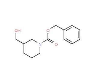 1-Cbz-3-hydroxymethylpiperidine (CAS 39945-51-2) - chemical structure image