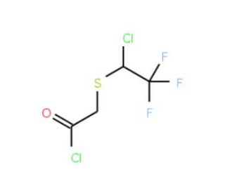 [(1-chloro-2,2,2-trifluoroethyl)thio]acetyl chloride - chemical structure image