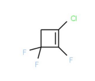 1-Chloro-2,3,3-trifluorocyclobutene (CAS 694-62-2) - chemical structure image