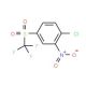 1-Chloro-2-nitro-4-trifluoromethanesulfonyl-benzene (CAS 1550-27-2) - chemical structure image