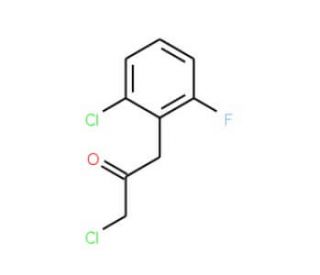 1-chloro-3-(2-chloro-6-fluorophenyl)propan-2-one - chemical structure image