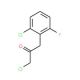 1-chloro-3-(2-chloro-6-fluorophenyl)propan-2-one - chemical structure image