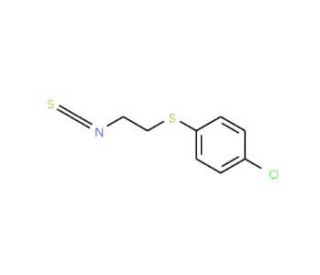 1-chloro-4-[(2-isothiocyanatoethyl)thio]benzene (CAS 38752-40-8) - chemical structure image