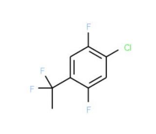 1-Chloro-4-(1,1-difluoroethyl)-2,5-difluorobenzene - chemical structure image
