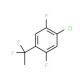 1-Chloro-4-(1,1-difluoroethyl)-2,5-difluorobenzene - chemical structure image