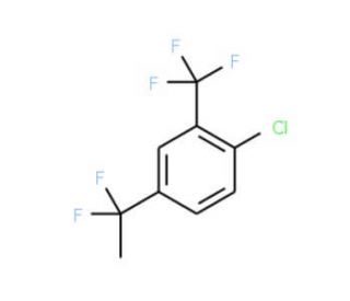 1-Chloro-4-(1,1-difluoroethyl)-2-(trifluoromethyl)benzene - chemical structure image
