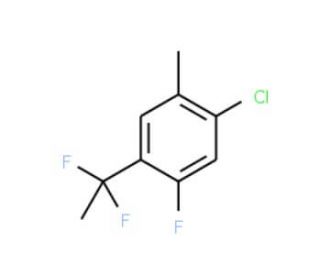 1-Chloro-4-(1,1-difluoroethyl)-5-fluoro-2-methylbenzene - chemical structure image