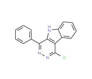 1-Chloro-4-phenyl-5H-pyridazino[4,5-b]indole - chemical structure image