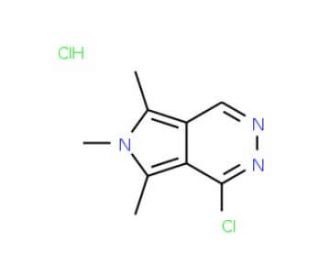 1-chloro-5,6,7-trimethyl-6H-pyrrolo[3,4-d]pyridazine hydrochloride (CAS 96441-91-7) - chemical structure image