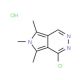 1-chloro-5,6,7-trimethyl-6H-pyrrolo[3,4-d]pyridazine hydrochloride (CAS 96441-91-7) - chemical structure image