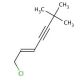 1-Chloro-6,6-dimethyl-2-heptene-4-yne (CAS 126764-17-8) - chemical structure image