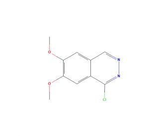 1-Chloro-6,7-dimethoxyphthalazine (CAS 70724-23-1) - chemical structure image