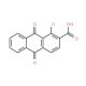 1-Chloro-9,10-dioxo-9,10-dihydro-anthracene-2-carboxylic acid (CAS 82-23-5) - chemical structure image