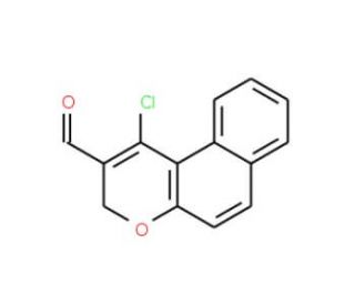 1-Chloro-formyl-3H-benzo[f]chromene (CAS 61603-25-6) - chemical structure image