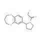 1-(chloroacetyl)-2-(3,4-dihydro-2H-1,5-benzodioxepin-7-yl)pyrrolidine - chemical structure image