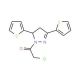1-(chloroacetyl)-3,5-dithien-2-yl-4,5-dihydro-1H-pyrazole - chemical structure image