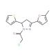 1-(chloroacetyl)-3-(5-methyl-2-furyl)-5-thien-2-yl-4,5-dihydro-1H-pyrazole - chemical structure image