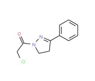 1-(chloroacetyl)-3-phenyl-4,5-dihydro-1H-pyrazole - chemical structure image