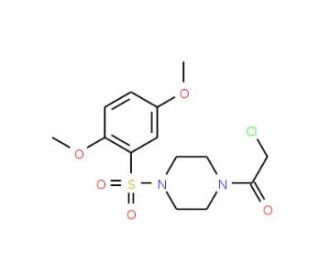 1-(chloroacetyl)-4-[(2,5-dimethoxyphenyl)sulfonyl]piperazine - chemical structure image