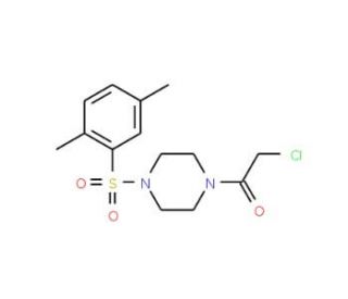 1-(chloroacetyl)-4-[(2,5-dimethylphenyl)sulfonyl]piperazine - chemical structure image
