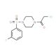 1-(chloroacetyl)-4-[(3-fluorophenyl)sulfonyl]piperazine - chemical structure image