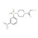 1-(chloroacetyl)-4-[(3-nitrophenyl)sulfonyl]piperazine - chemical structure image
