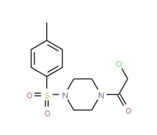 1-(chloroacetyl)-4-[(4-methylphenyl)sulfonyl]piperazine - chemical structure image
