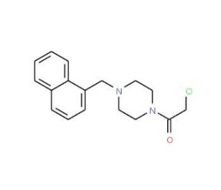 1-(chloroacetyl)-4-(1-naphthylmethyl)piperazine - chemical structure image