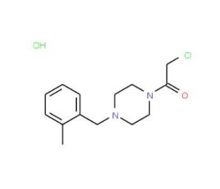 1-(chloroacetyl)-4-(2-methylbenzyl)piperazine hydrochloride - chemical structure image