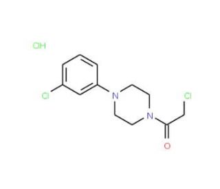 1-(chloroacetyl)-4-(3-chlorophenyl)piperazine hydrochloride (CAS 70395-06-1) - chemical structure image