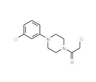 1-(chloroacetyl)-4-(3-chlorophenyl)piperazine - chemical structure image
