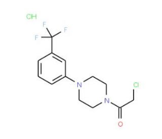 1-(chloroacetyl)-4-[3-(trifluoromethyl)phenyl]piperazine hydrochloride - chemical structure image