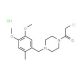 1-(chloroacetyl)-4-(4,5-dimethoxy-2-methylbenzyl)piperazine hydrochloride - chemical structure image