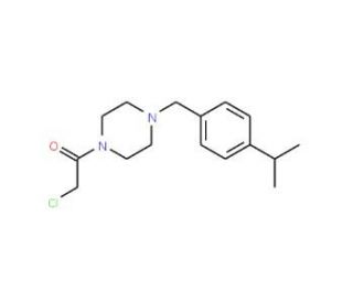 1-(chloroacetyl)-4-(4-isopropylbenzyl)piperazine - chemical structure image
