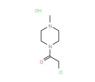 1-(chloroacetyl)-4-methylpiperazine hydrochloride (CAS 40340-73-6) - chemical structure image