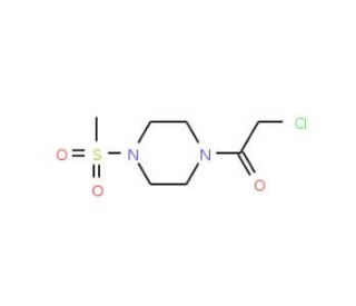 1-(chloroacetyl)-4-(methylsulfonyl)piperazine - chemical structure image